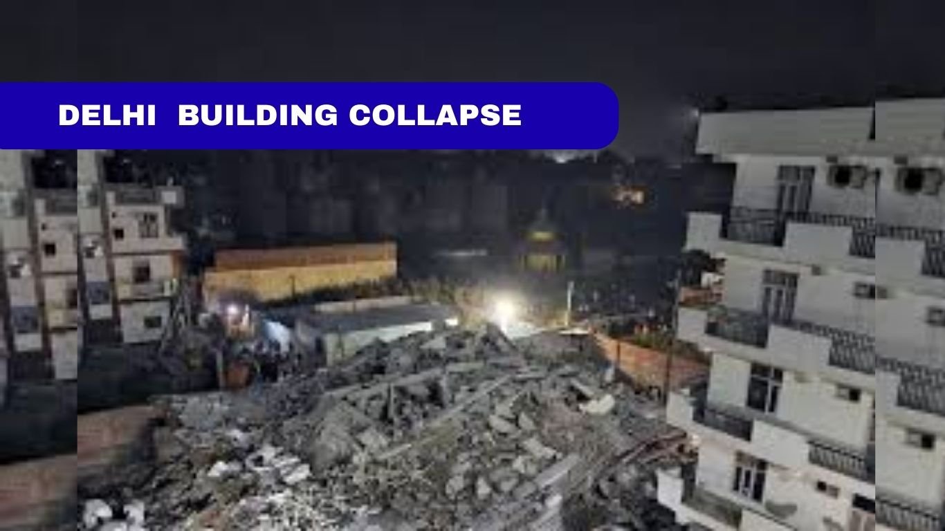दिल्ली हादसा: सब्ज़ी मंडी में 4 मंजिला इमारत गिरी, किसी की जान नहीं गई