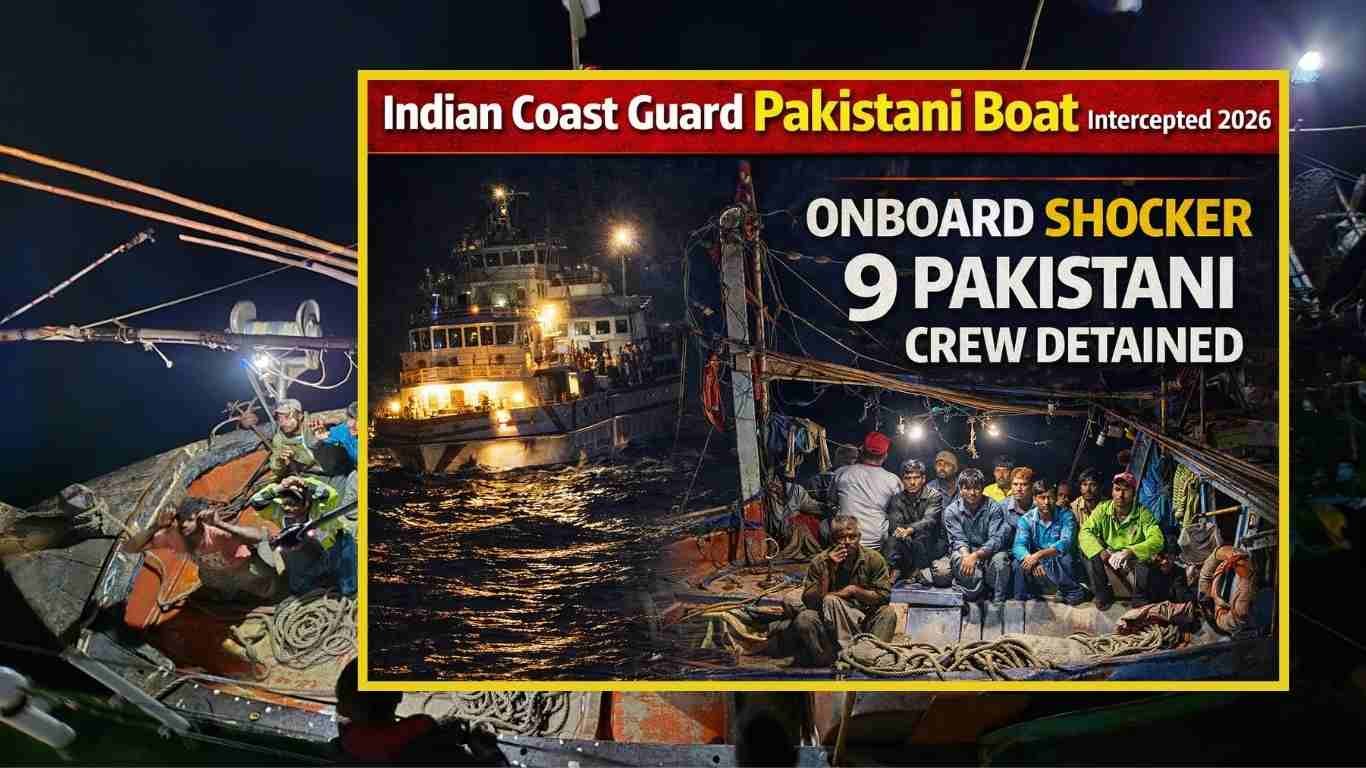Indian Coast Guard Pakistani Boat Intercepted 2026