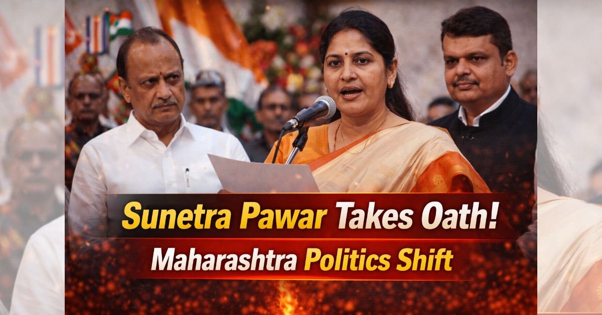 3 मजबूत सियासी बदलाव: Sunetra Pawar के शपथ ग्रहण से महाराष्ट्र राजनीति में नई दिशा तय