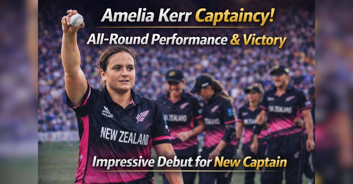 Amelia Kerr Captaincy: जीत से शुरुआत