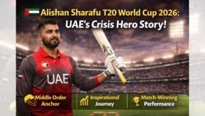 Alishan Sharafu T20 World Cup 2026: UAE के भरोसेमंद बल्लेबाज़ की कहानी