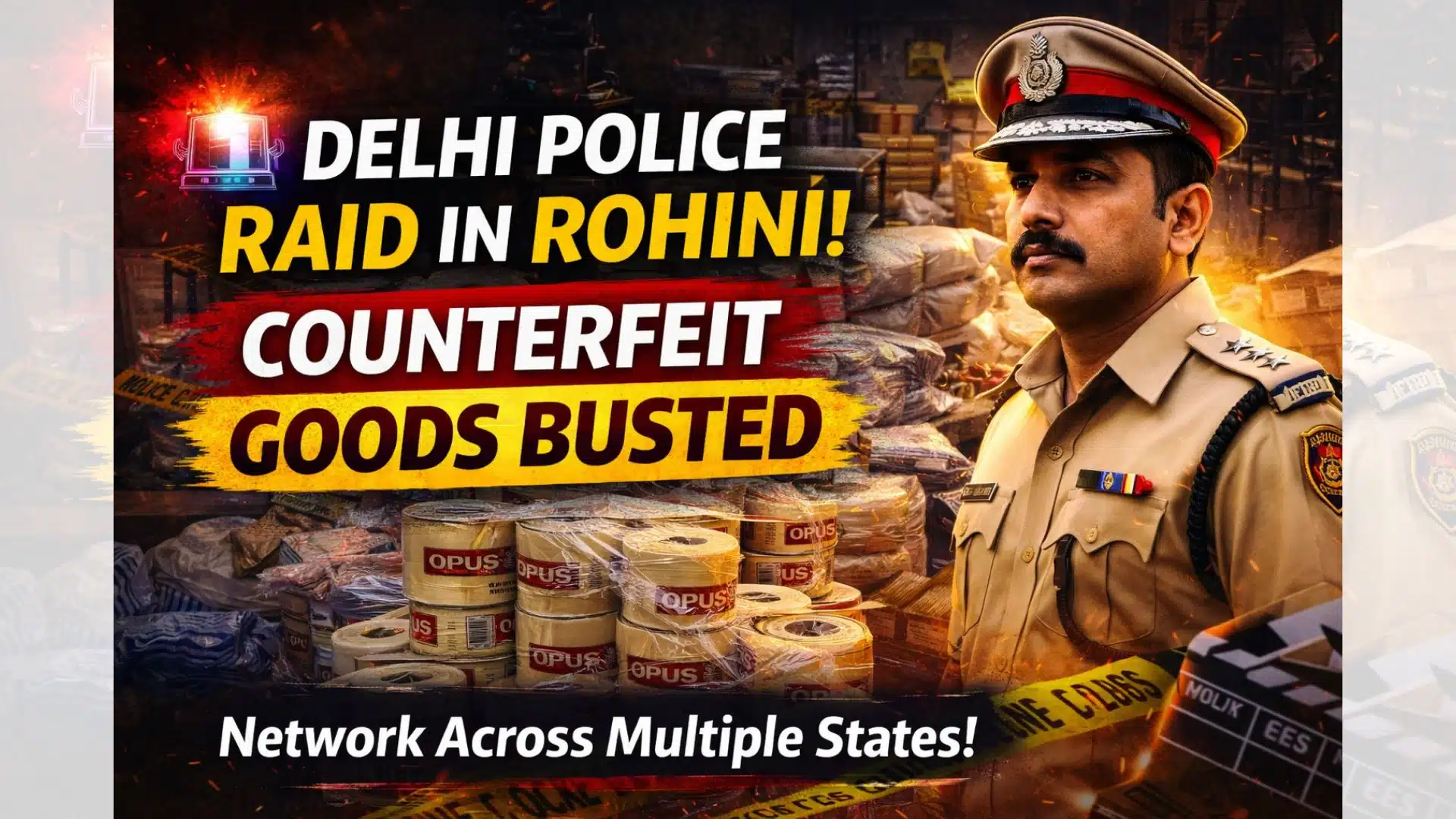 Delhi Police Fake Products Raid keyword news hindi.jpg