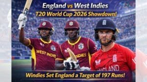 England vs West Indies T20 World Cup 2026: वेस्टइंडीज ने बनाए 196 रन