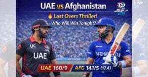 UAE vs Afghanistan T20 World Cup 2026: रोमांचक जंग जारी