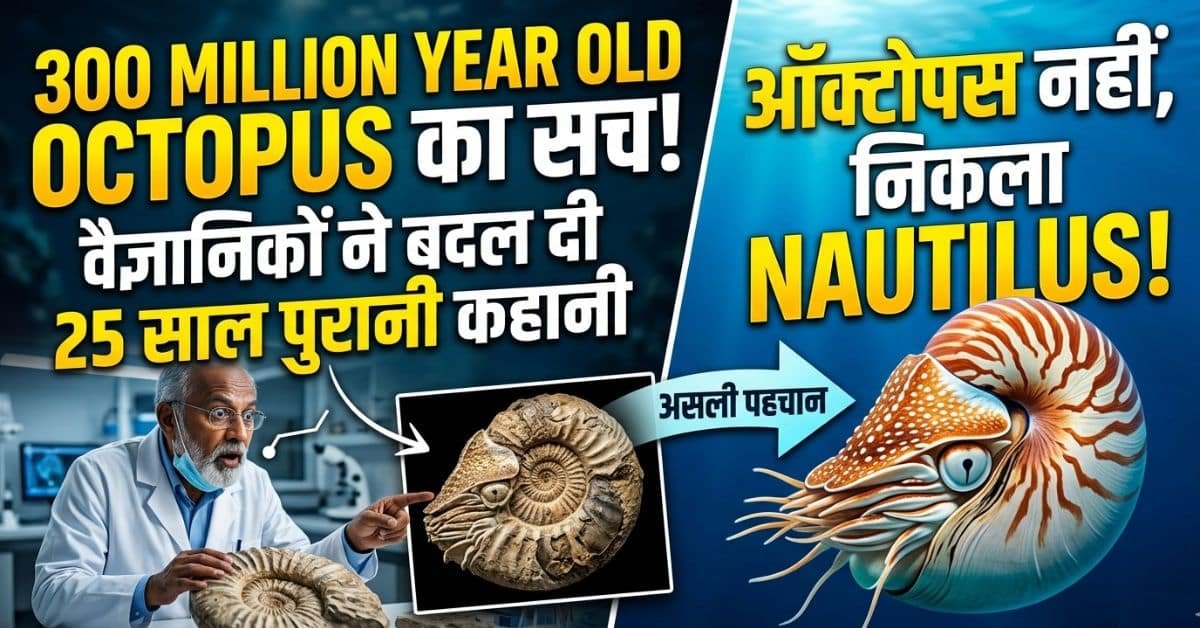 300 Million Year Old Octopus: सच बदल गया वैज्ञानिकों का दावा