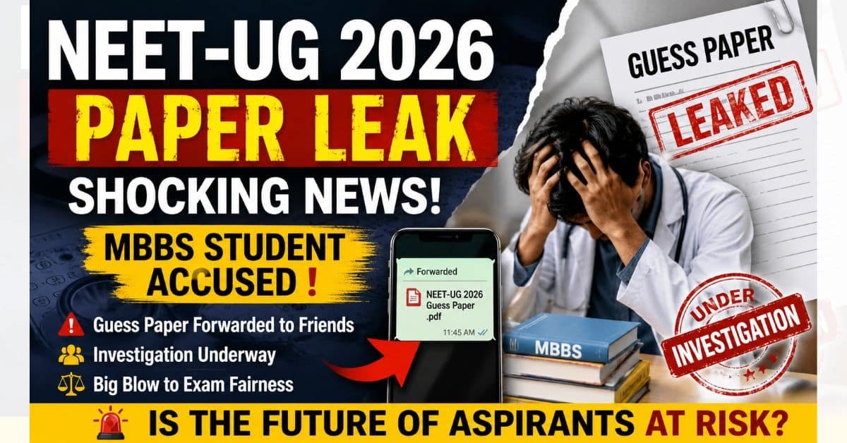 NEET-UG 2026 Paper Leak