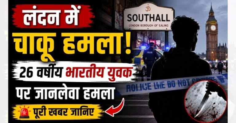 Indian-origin man: लंदन में चाकू हमला, मौत से मचा हड़कंप