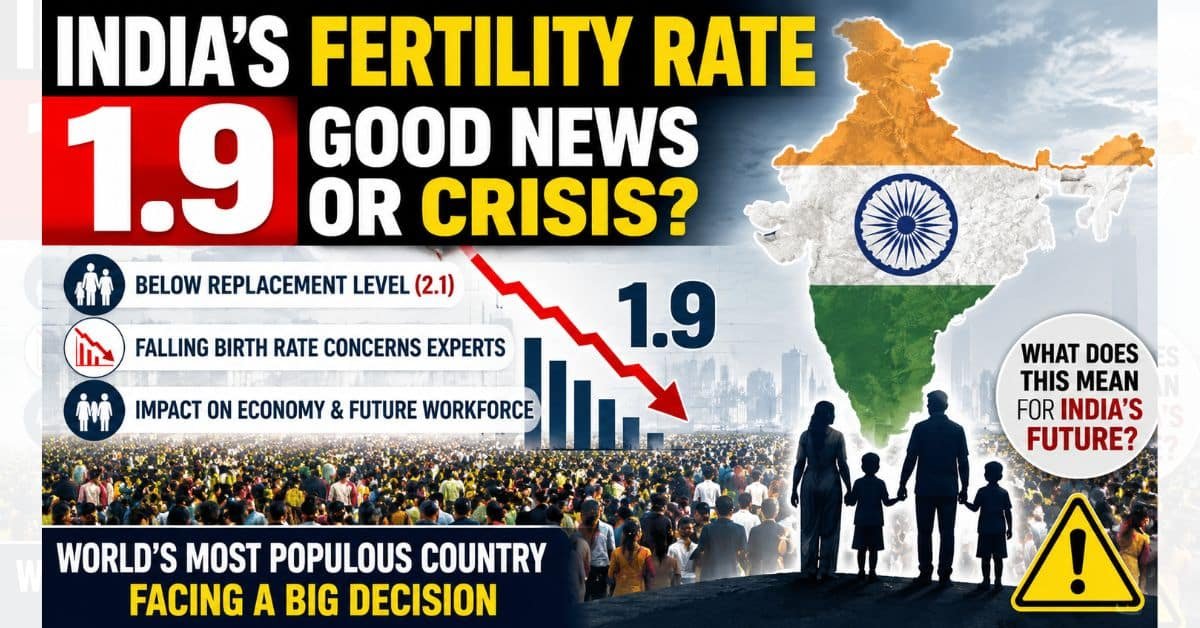 India Fertility Rate: 1.9 पर पहुंची जन्म दर, खुशखबरी या संकट?