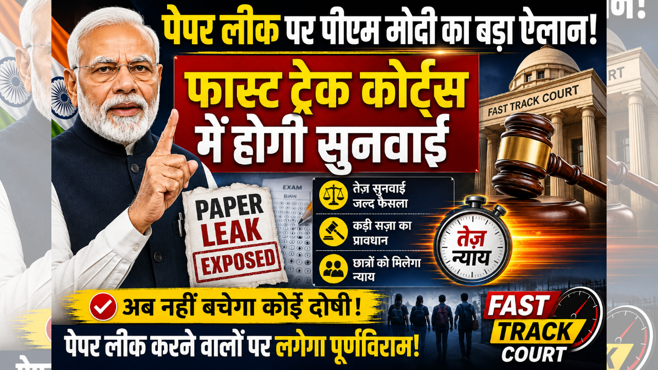 Fast Track Courts For Paper Leak: पीएम का बड़ा ऐलान, जानिए 5 बातें