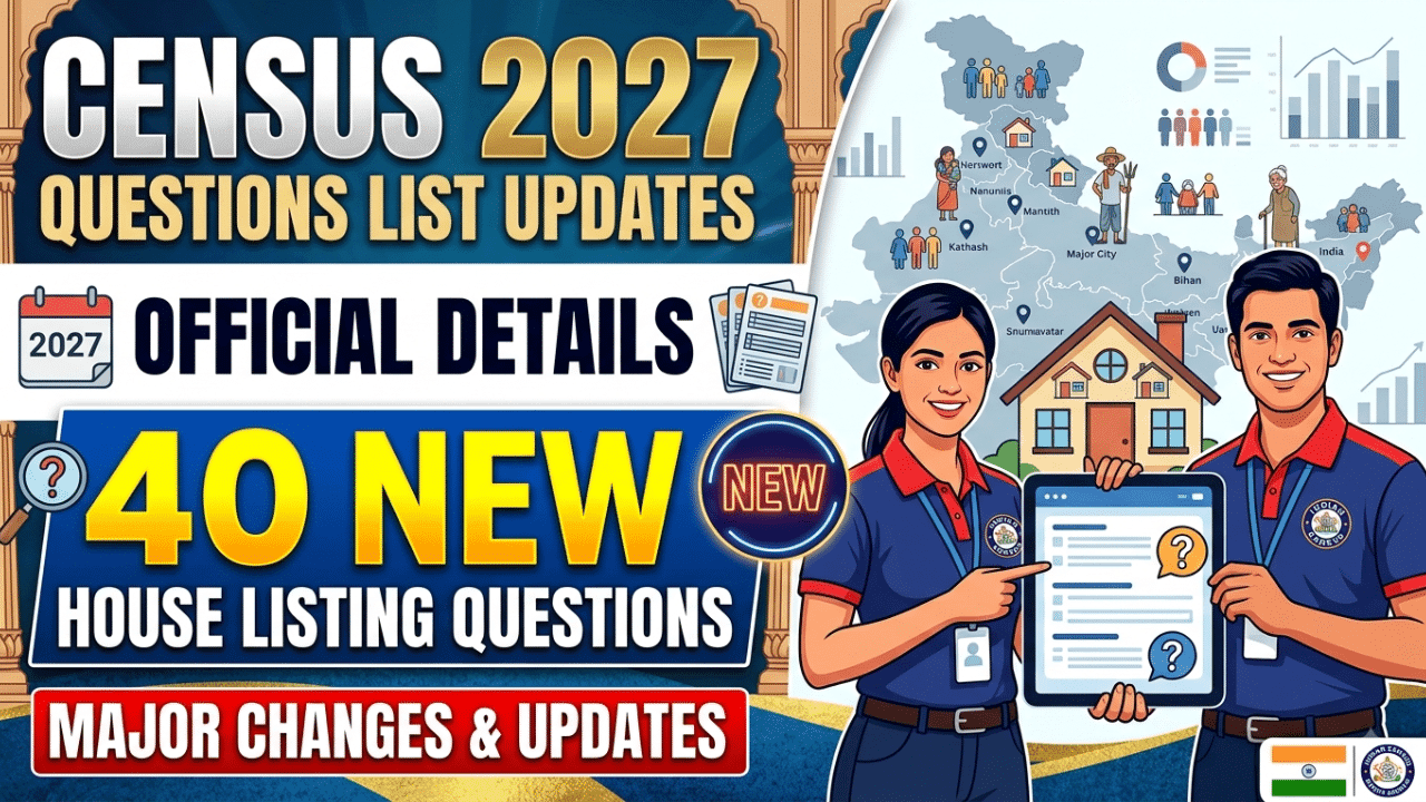 Census 2027 Questions List: 40 नए सवालों पर 5 बड़े अपडेट