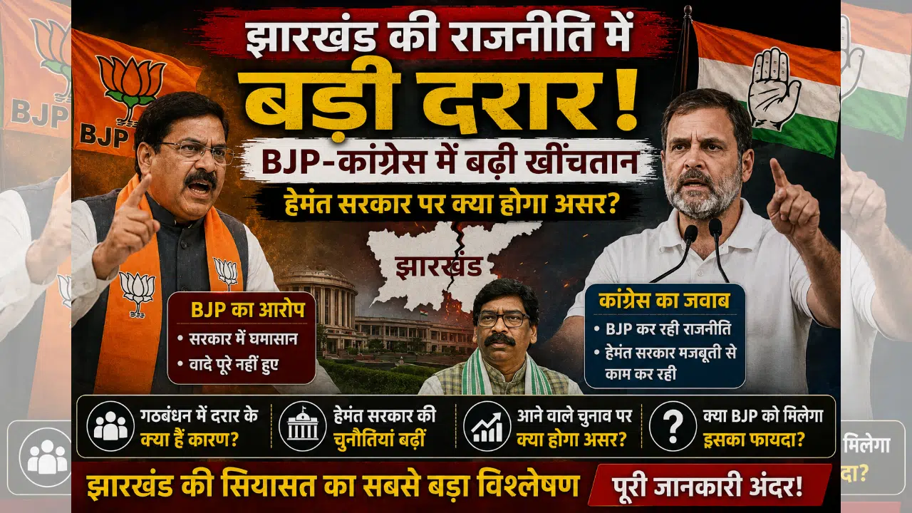 BJP Congress Rift: झारखंड की राजनीति पर 5 बड़े अपडेट