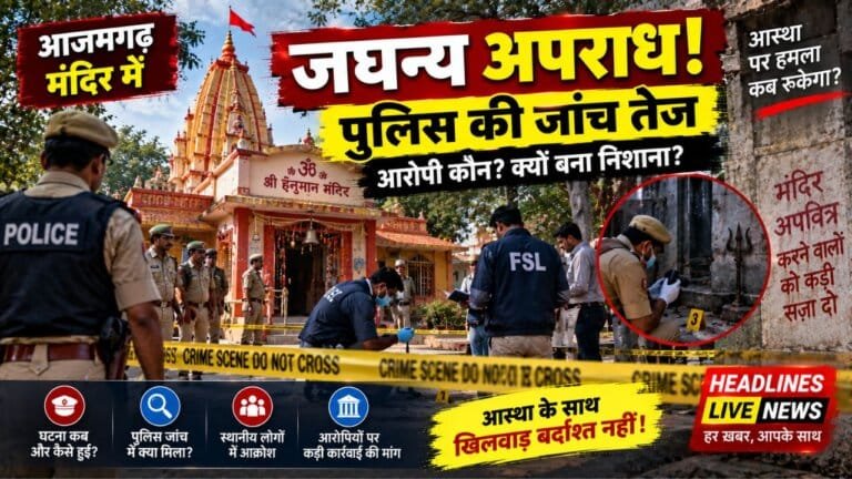 Azamgarh Temple Crime Case: पुलिस कार्रवाई के 5 बड़े अपडेट