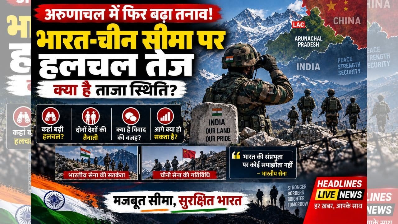 Border tensions in Arunachal: अरुणाचल सीमा पर सख्त मोर्चाबंदी