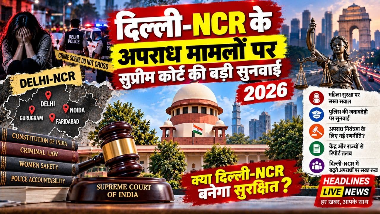 Delhi-NCR Crime Cases Supreme Court: महिला सुरक्षा पर सख्त निर्देश!