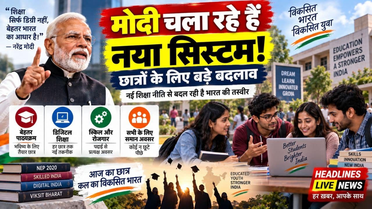 System run by Modi: छात्रों के लिए 5 बड़े सुधार System run by Modi: छात्रों के लिए 5 बड़े सुधार